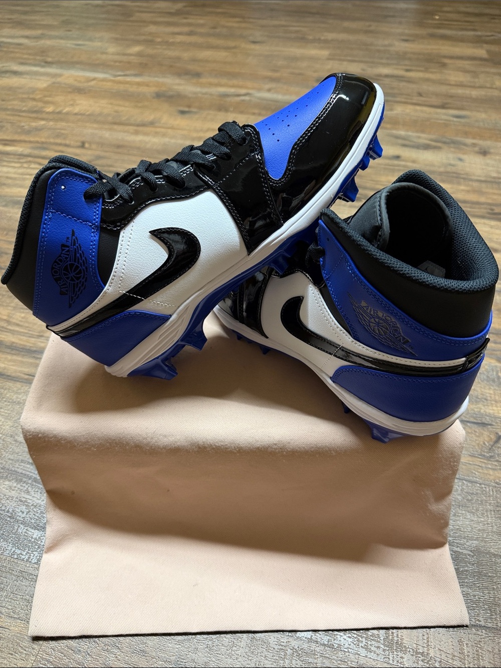Jordan Men's Blue, Black & White High-Top Athletic Sneakers